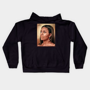 Digital Michele Obama Kids Hoodie